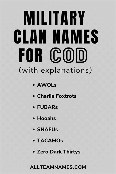 Best CODM Clan Names for Call of Duty Mobile .